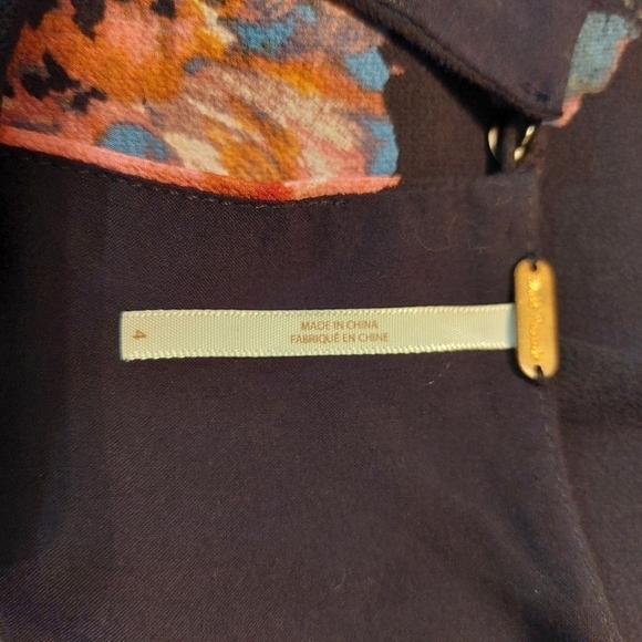 𝅺FREE PEOPLE FLUTTER BY FLUTTERBY FLORAL PLEATED MINI DRESS- 4 - Picture 6 of 6